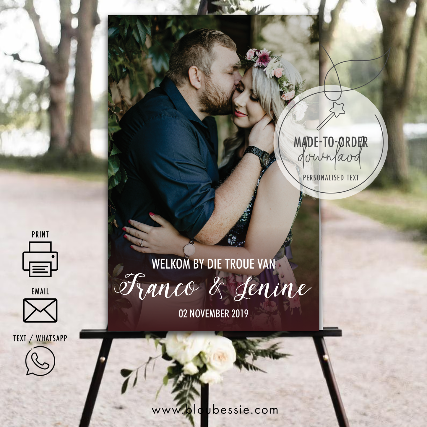 Maroon Photo Board