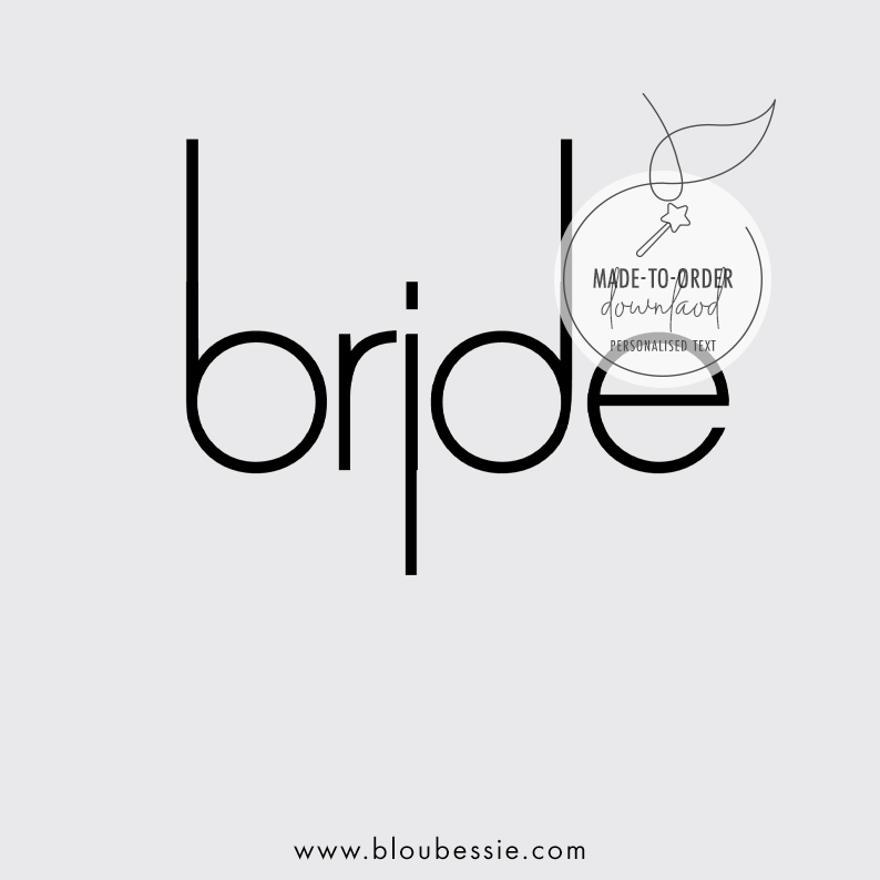 Simplistic Bride