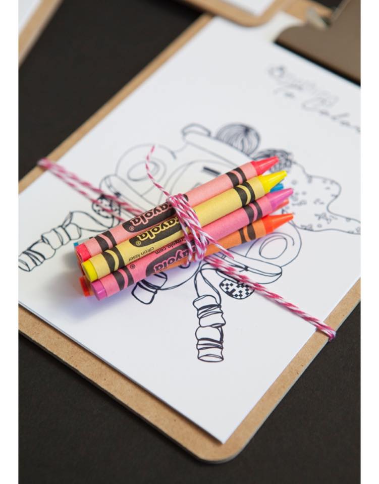 Kids Coloring Wedding Activity